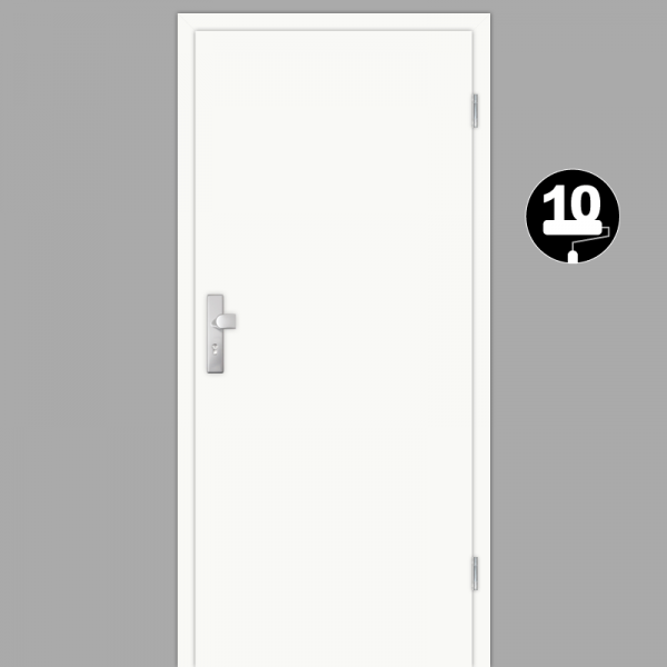 Weißlack 10 Wohnungstüren / Schallschutztüren mit Zarge CPL RAL 9010