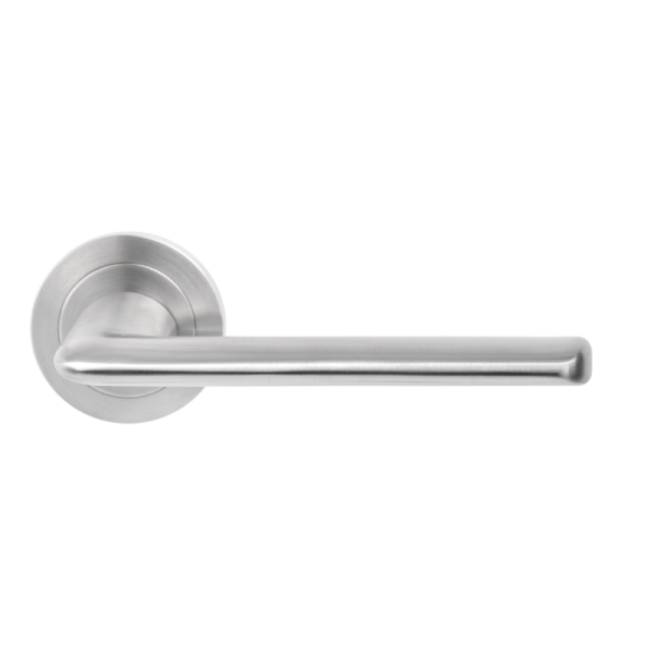 Foggia - Edelstahl matt - Türdrücker / Rosettengarnitur - Griffwelt