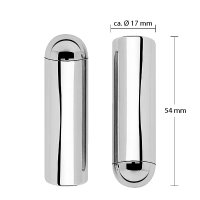 Zierhülse Chrom poliert für Türbänder Zierhülse Chrom poliert für Türbänder