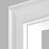 Weißlack 03 Türzarge / Zarge - CPL RAL 9003 RK 100 profiliert Landhausstil Weißlack 03 Türzarge / Zarge - CPL RAL 9003 RK 100 profiliert Landhausstil