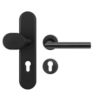 Schutzbeschlag Ferrara SB-Kombi - Tiefschwarz - Griffwelt Schutzbeschlag Ferrara SB-Kombi - Tiefschwarz - Griffwelt