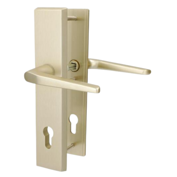 Tora II-LS/LS - Aluminium F2 - Knopf/Drücker - Schutzbeschlag für Wohnungstüren