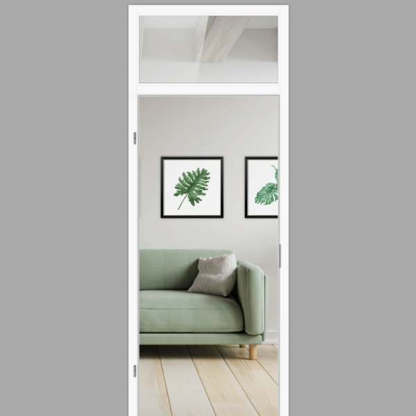 Windfangelement mit Oberlicht für Zimmertüren DIN links - Blockrahmen / Typ 09