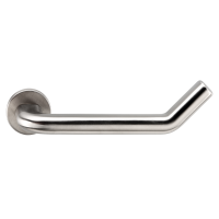 Elby - Edelstahl satiniert - Türdrücker / Rosettengarnitur - Frascio Elby - Edelstahl satiniert - Türdrücker / Rosettengarnitur - Frascio