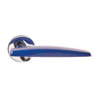 Seppia - Chrom/Blau - Türdrücker / Rosettengarnitur - Frascio Seppia - Chrom/Blau - Türdrücker / Rosettengarnitur - Frascio
