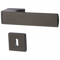 Prestige Quad - R - Schwarzstahl - Türklinke / Rosettengarnitur Prestige Quad - R - Schwarzstahl - Türklinke / Rosettengarnitur