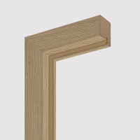 Eiche Natur Blendrahmen / Aufschraubzarge für Wohnungstür CPL Rundkante - tuerenmarkt24 Eiche Natur Blendrahmen / Aufschraubzarge für Wohnungstür CPL Rundkante - tuerenmarkt24