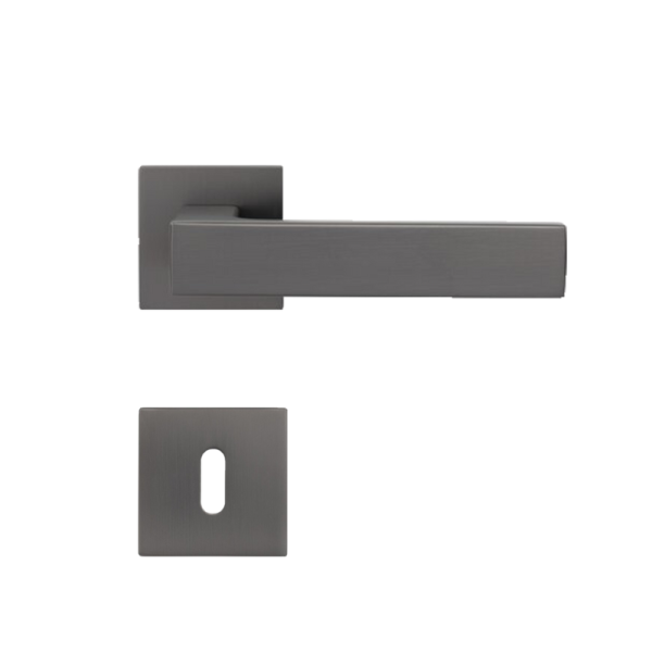 Lucca Square - Umbragrau - Türdrücker / Rosettengarnitur - Griffwelt