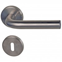 Patrik II - R - Edelstahl - Türdrücker / Rosettengarnitur - Südmetall Patrik II - R - Edelstahl - Türdrücker / Rosettengarnitur - Südmetall