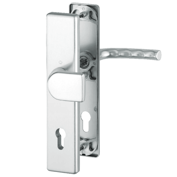 Birmingham - F1 Aluminium natur - Türdrücker / Schutzbeschlag - Hoppe