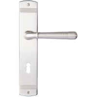 Avellino - Nickel matt - Türdrücker / Langschildbeschlag - Griffwelt Avellino - Nickel matt - Türdrücker / Langschildbeschlag - Griffwelt