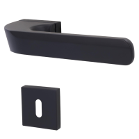 Glory Quad-R - Schwarz matt Struktur - Türdrücker / Rosettengarnitur - Südmetall - Top Speed Glory Quad-R - Schwarz matt Struktur - Türdrücker / Rosettengarnitur - Südmetall - Top Speed