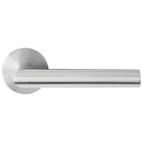 Ferrara Flat Round - Edelstahl matt - Türdrücker / Rosettengarnitur - Griffwelt Ferrara Flat Round - Edelstahl matt - Türdrücker / Rosettengarnitur - Griffwelt