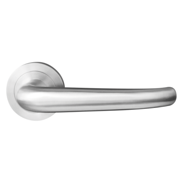 Bergamo - Edelstahl matt - Türdrücker / Rosettengarnitur - Griffwelt