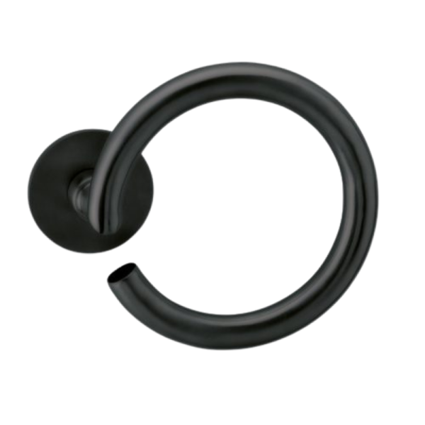 Circle - Schwarz matt - Türdrücker / Rosettengarnitur - Frascio
