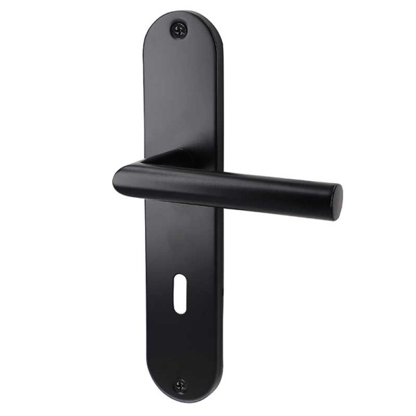 Conte-LS - Edelstahl Schwarz - Türdrücker / Langschildbeschlag - Südmetall
