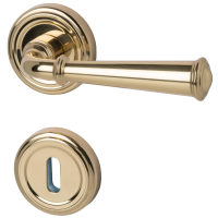 Nebraska-R - Messing - Türdrücker / Rosettengarnitur - Südmetall Nebraska-R - Messing - Türdrücker / Rosettengarnitur - Südmetall