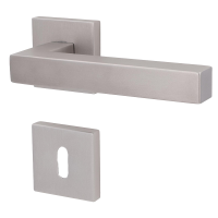 Galina Square-R - Arctica Silber - Türdrücker / Rosettengarnitur - Südmetall Galina Square-R - Arctica Silber - Türdrücker / Rosettengarnitur - Südmetall