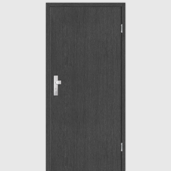Esche Anthrazit Wohnungstüren / Schallschutztüren mit Zarge CPL Maserung Aufrecht