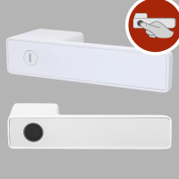 Minimo Q Fingerprint - Weiß matt - Türdrücker - Griffwelt Minimo Q Fingerprint - Weiß matt - Türdrücker - Griffwelt