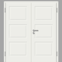 Cala 03 Doppeltüren / Doppelflügeltür Weiß CPL RAL 9010 mit Zarge Cala 03 Doppeltüren / Doppelflügeltür Weiß CPL RAL 9010 mit Zarge