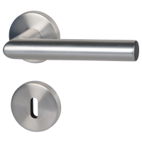 Ronny II-R - AluF1 Perl.-sat- Türklinke / Rosettengarnitur - Südmetall Ronny II-R - AluF1 Perl.-sat- Türklinke / Rosettengarnitur - Südmetall