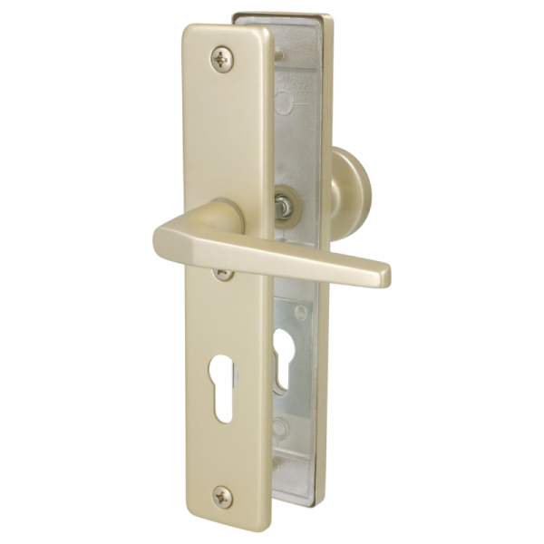 Tora II-LS/LS - Aluminium F2 - Knopf/Drücker - Schutzbeschlag für Wohnungstüren