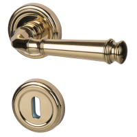 Montana-R - Messing - Türdrücker / Rosettengarnitur - Südmetall Montana-R - Messing - Türdrücker / Rosettengarnitur - Südmetall