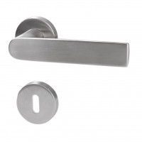 Korsika - R - Edelstahl - Türklinke / Rosettengarnitur Korsika - R - Edelstahl - Türklinke / Rosettengarnitur