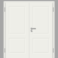 Cala 02 Doppeltüren / Doppelflügeltür Weißlack 10 RAL 9010 mit Zarge Cala 02 Doppeltüren / Doppelflügeltür Weißlack 10 RAL 9010 mit Zarge