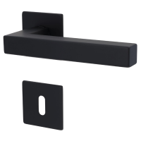 Galina Square - R - Schwarz matt Plano - Türdrücker / Rosettengarnitur - Südmetall Galina Square - R - Schwarz matt Plano - Türdrücker / Rosettengarnitur - Südmetall