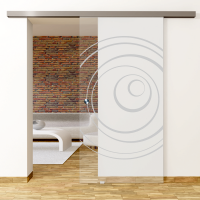 Lira Motiv Matt - Glasschiebetür - Set Komplett mit Softclose & Griff - Erkelenz Glas GmbH Lira Motiv Matt - Glasschiebetür - Set Komplett mit Softclose & Griff - Erkelenz Glas GmbH