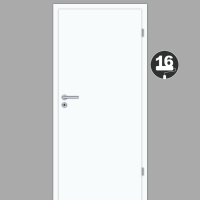 Verkehrsweiß 16 Zimmertür / Innentür Weiß CPL RAL 9016 mit Zarge Verkehrsweiß 16 Zimmertür / Innentür Weiß CPL RAL 9016 mit Zarge
