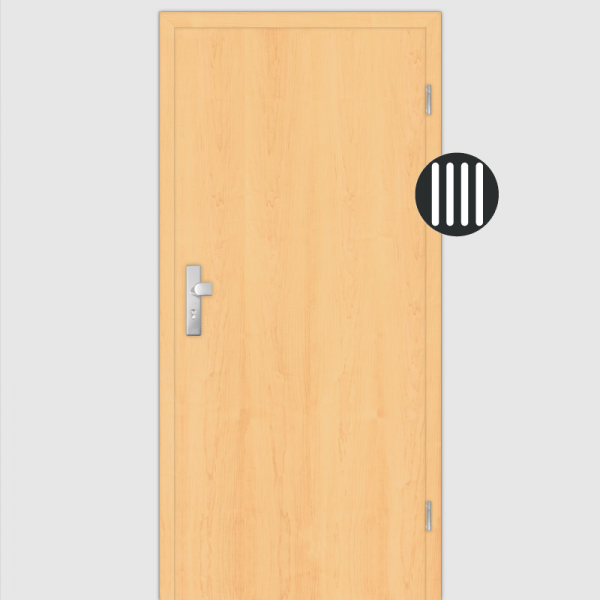 Ahorn Wohnungstüren / Schallschutztüren mit Zarge CPL Maserung Aufrecht