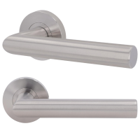 Ferrara Prio - Edelstahl matt - Türdrücker - Griffwelt Minimo Ferrara Prio - Edelstahl matt - Türdrücker - Griffwelt Minimo