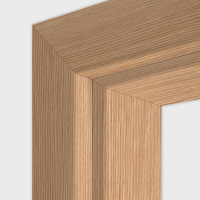 Eiche Natur Türzarge / Zarge - CPL Maserung RK 60 gerade Rundkante Eiche Natur Türzarge / Zarge - CPL Maserung RK 60 gerade Rundkante