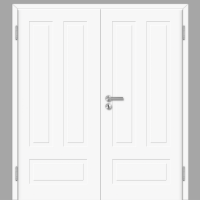 Cala 03-Q Doppeltüren / Doppelflügeltür Polarweiss CPL RAL 9003 mit Zarge Cala 03-Q Doppeltüren / Doppelflügeltür Polarweiss CPL RAL 9003 mit Zarge
