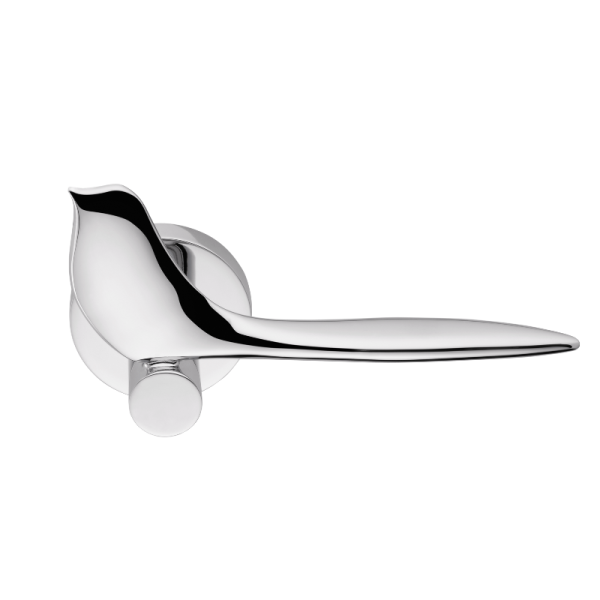 Twitty - R - Chrom poliert - Türdrücker / Rosettengarnitur - Colombo Design