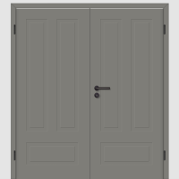 Cala 03-Q Doppeltüren / Doppelflügeltür Lavagrau RAL 7037 mit Zarge Cala 03-Q Doppeltüren / Doppelflügeltür Lavagrau RAL 7037 mit Zarge