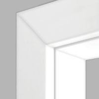 CPL Polarweiß 03 Durchgangszarge - RK 85 gerade RAL 9003 CPL Polarweiß 03 Durchgangszarge - RK 85 gerade RAL 9003