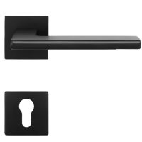 Lecce Square - Tiefschwarz - Türdrücker / Rosettengarnitur - Griffwelt Lecce Square - Tiefschwarz - Türdrücker / Rosettengarnitur - Griffwelt