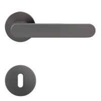 Aversa Round - Umbragrau - Türdrücker / Rosettengarnitur - Griffwelt Aversa Round - Umbragrau - Türdrücker / Rosettengarnitur - Griffwelt